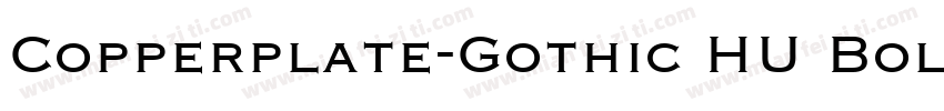 Copperplate-Gothic HU Bold字体转换